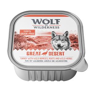 24x300g Adult Great Desert Kalkoen Wolf of Wilderness Hondenvoer