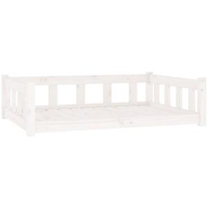 Vidaxl - Lit pour chien blanc 105,5x75,5x28 cm bois de pin solide