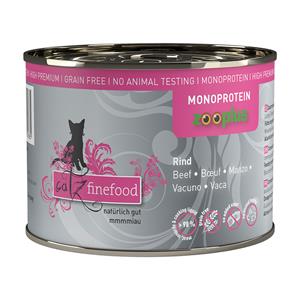 Catz Finefood 6x200g Rund Monoprotein  Kattenvoer