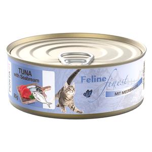 Porta 21 6x85g Feline Finest Tonijn met Zeebrasem Nat Kattenvoer