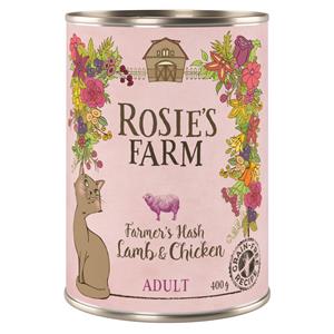 Rosie's Farm Adult 1 x 400 g Kattenvoer - Kalkoen & Eend