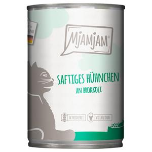 Economy Pack: 24x400g MjAMjAM Sappige Kip op Broccoli Natte Kattenvoer