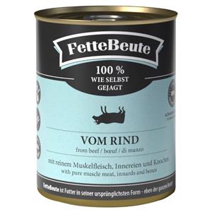 FetteBeute Hondenvoer 12 x 800 g - Rund