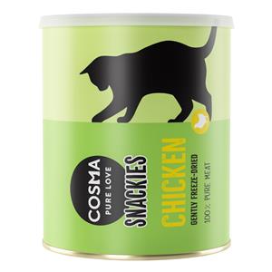 Cosma Snackies Maxi Tube - Gevriesdroogde Kattensnacks - Kip 160 g