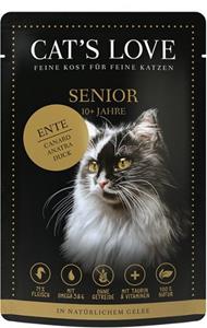 12x85g Cat's Love Senior Eend Nat Kattenvoer