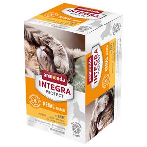 Animonda Integra Protect Adult Nieren Schaaltje 6 x 100 g Kattenvoer - Eend