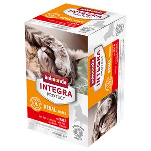 Animonda Integra Protect Adult Nieren Schaaltje 6 x 100 g Kattenvoer - Kalfsvlees