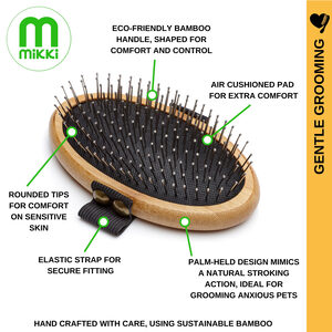 Mikki Bamboo Palm Brush - Ball Pin