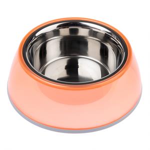 TIAKI Antislip Voerbak, transparant oranje - 400 ml, Ø 16 cm