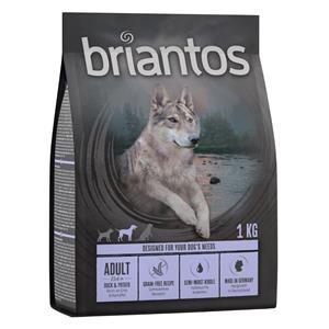 Briantos 1kg Adult Eend & Aardappel Graanvrij  Droogvoer Hond