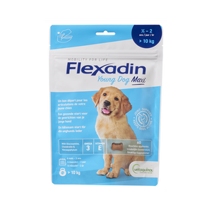 Flexadin Young Dog Maxi - 2 x 60 Kaubrocken