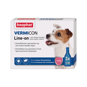 Beaphar Vermicon Line-On Kleine Hond - 3 pipetten