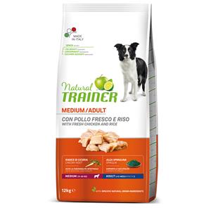 Trainer Natural Dog Trainer Natural Medium met Kip, Rijst & Aloë Vera Hondenvoer - 12 kg