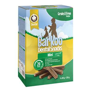 Barkoo Voordeelpakket  Dental Snacks Graanvrij - 28/56 stuks - 28 Stuks voor kleine honden (320 g)