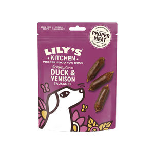 Lily's Kitchen Dog Treats - Duck & Venision Sausages - 70 g
