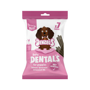 Denzel's Daily Dentals - Zalm, Munt en kokosnoot - S/Puppy - 7 stuks