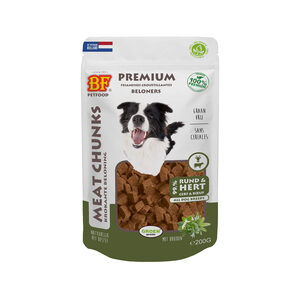 Biofood BFPetfood Meat Chunks - Rund & Hert - 3 x 200 gram