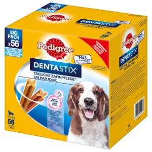 Pedigree Dentastix Dagelijkse Gebitsverzorging - Multipack (56 Stuks) Voor Middelgrote Honden (10-25 kg)