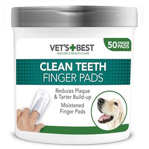 vetsbest Vets Best Clean fingerpad for dental cleaning 50 pcs.