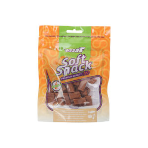 Braaaf  Soft Snacks - Zalmstick- 2,5 x 0,5 cm - pompoen en selderij