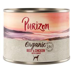 Purizon Organic 6 x 200 g - Rund en kip met wortel