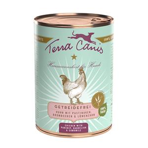 Voordeelpakket Terra Canis Graanvrij 12 x 400 g - Kip met pastinaak, paardenbloem & bosbessen