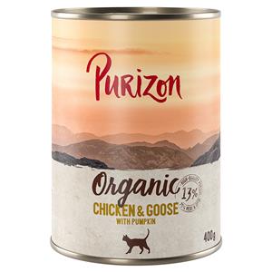 Purizon Organic 6 x 400 g - Kip en gans met pompoen