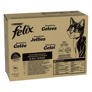 Felix Zo Goed Als Het Eruit Ziet Kattenvoer Voordeelpakket 80 x 85 g - Lam, Kip, Rund & Eend (80 x 85 g)