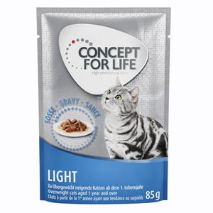 Concept for Life 24x85g Light Cats in Saus  Kattenvoer nat
