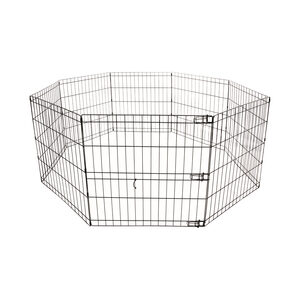 M-Pets Opvouwbare Puppyren - S - Zwart - 8 x (62 x 66 cm)