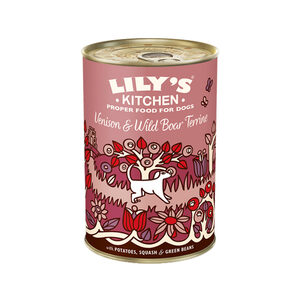 Lily's Kitchen Lilys Kitchen Hundefutter - Dosen - Hirsch- und Wildschweinterrine - 6 x 40