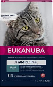 Eukanuba Adult Graanvrij - Kattenvoer - Zalm - 10 kg