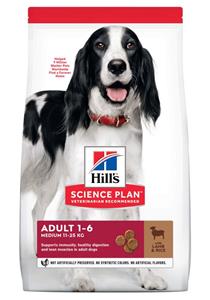 Hills Hill's Science Plan Adult Medium - Hondenvoer - Lam - Rijst - 12 kg