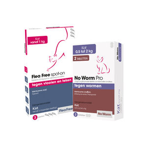 No Worm Bundel: Vlo, teek en worm