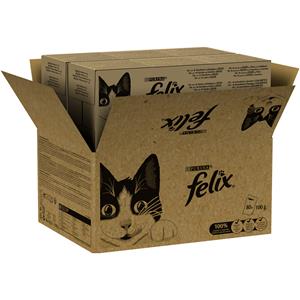 Felix Voordeelpakket: 80x85g  Classic Pouches Fish Mix nat kattenvoer