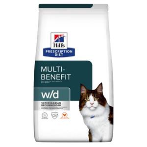 Hills Prescription Diet Hill's Prescription Diet w/d Multi-Benefit kattenvoer met Kip 3kg zak