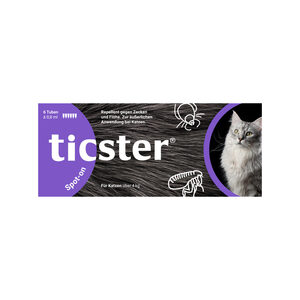 Ticster Spot-on Katze 4-8 kg - 3 Pipetten
