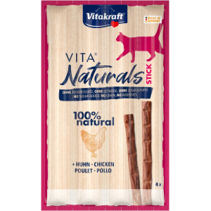 Vitakraft Naturals Cat Stick - Kattensnack - 4 stuks