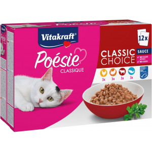 Vitakraft Poésie Classique Classic Choice in Sauce Nassfutter Katze (12 x 85 g) 3 packungen (36 x 85 g)