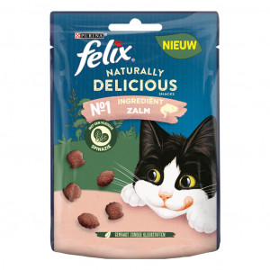 Felix Naturally Delicious - Kattensnack - Zalm Spinazie 50 g