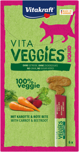 Vitakraft Vita Veggies Liquid - Kattensnack - Wortel 6x15 g