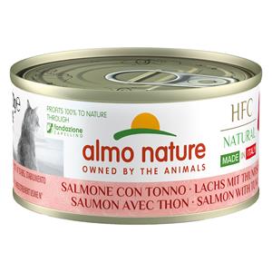 Almo Nature HFC Natural Made in Italy 6 x 70g - Zalm & Tonijn