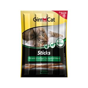 GimCat Sticks - Lamm & Geflügel - 16 Stück (4 x 4 Stück)