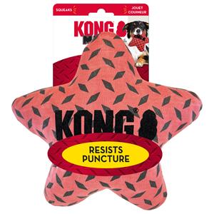 Kong Maxx Star - Hondenspeelgoed - Rood Zwart Small/Medium