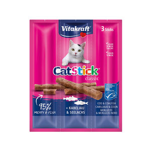 Vitakraft Cat Stick Mini - Kabeljau & Seelachs - 3 Stück