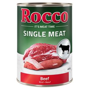 Dubbelpakket Rocco Single Meat 12 x 400 g - Rund