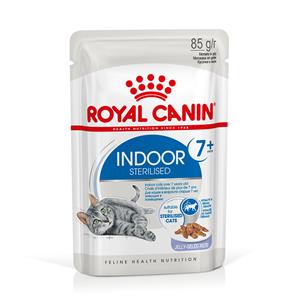 Royal Canin 12x85g Indoor Sterilised 7+ in Gelei  Kattenvoer Nat