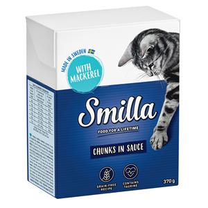 Smilla Hapjes in Saus 1 x 370 Kattenvoer - Saus: met Makreel