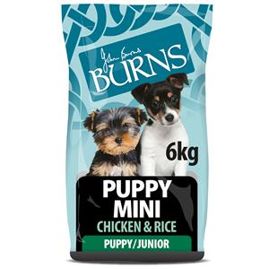 Burns Puppy Mini - Kip & Rijst - Dubbelpak: 2 x 6kg