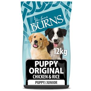 2x12kg Puppy/Junior Original Kip & Rijst Burns Hondenvoer